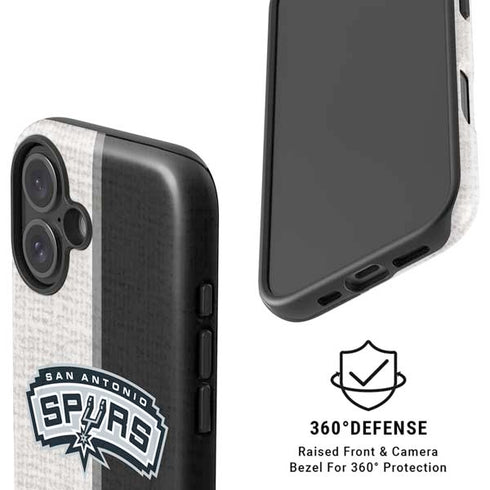 NBA San Antonio Spurs Canvas iPhone 16 Plus Magsafe Impact Case